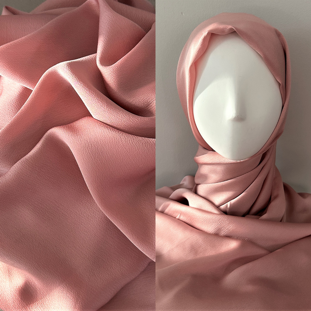 Satin Scarves - Textured- Pink
