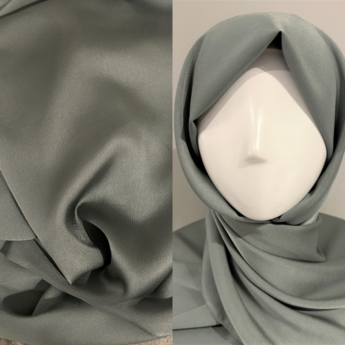 Foulards en satin- Texturé- Vert épicéa
