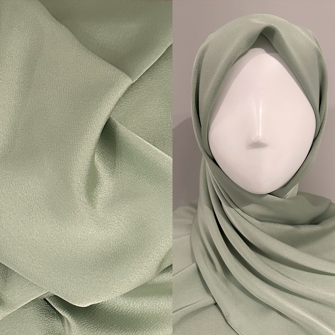 Satin Scarves- Textured- Pistachio