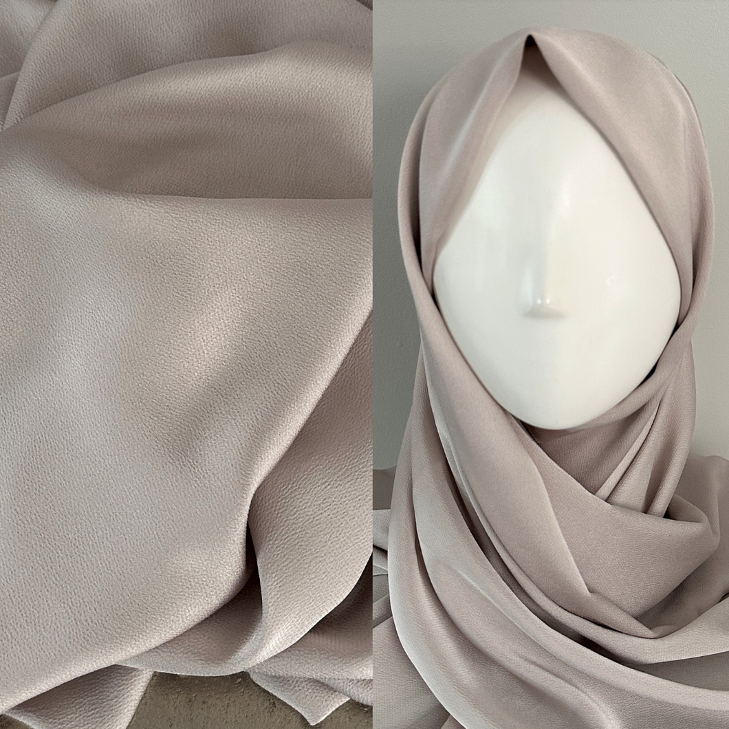 Satin Scarves - Textured- Pearl