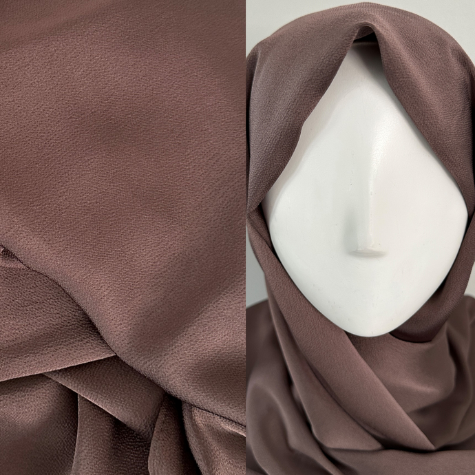 Foulards en Satin- Texturé- Prune Foncé