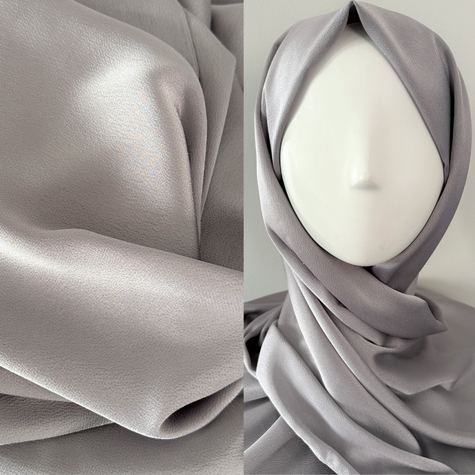 Foulards en Satin- Texturé- Argent