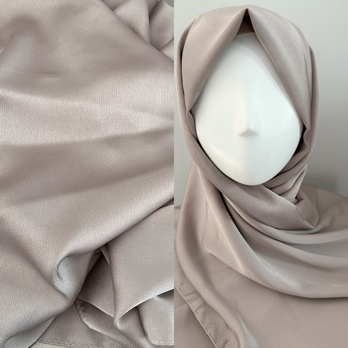 Satin Scarves - Textured -Pewter