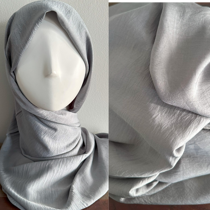 Foulards à couverture complète - Crêpe doux - Gris