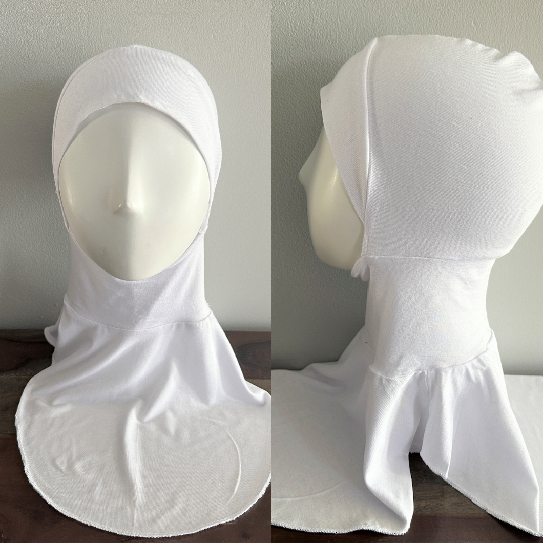 Full Coverage Hair & Neck Covers - White