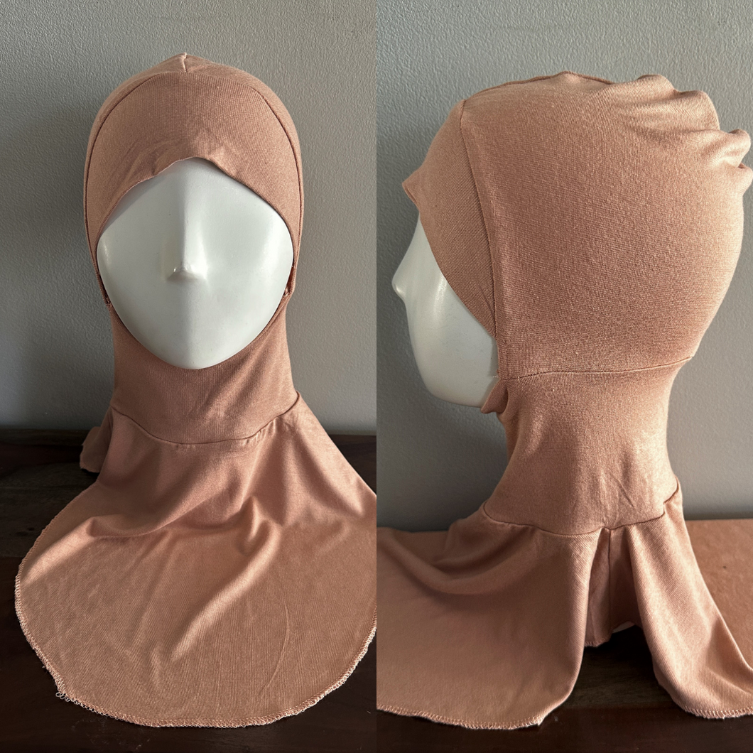 Full Coverage Hair & Neck Covers- Peach