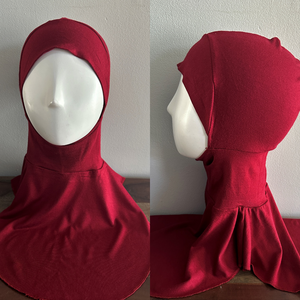 Full Coverage Hair & Neck Coverage - Red