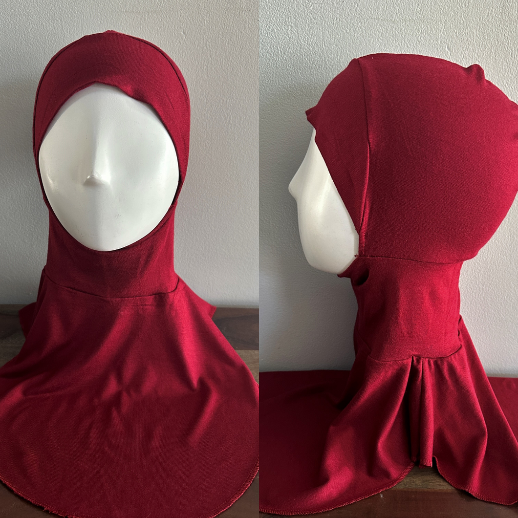 Full Coverage Hair & Neck Coverage - Red