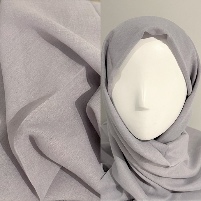 Écharpes en mélange naturel/poly - Gris acier