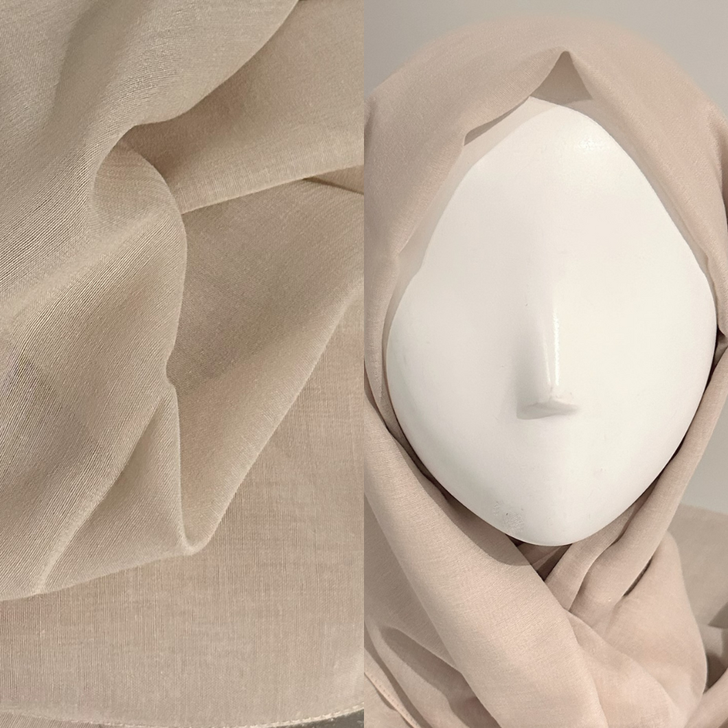 Foulards naturels/poly blend- Biologique- Nature