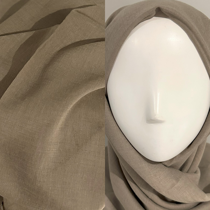 Foulards naturels/poly mélanges- Biologique- Vert graine