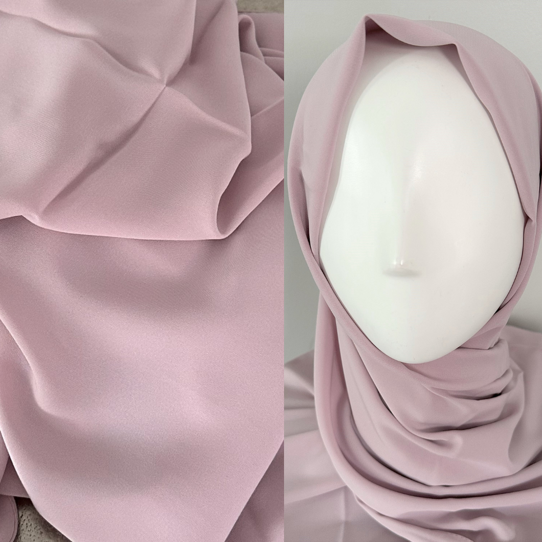 Foulards en soie- Médina- Rose brumeux