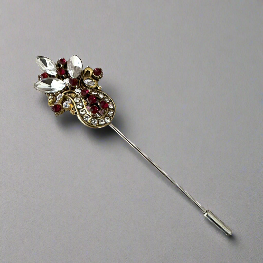 Fancy Brooch Pins- Red