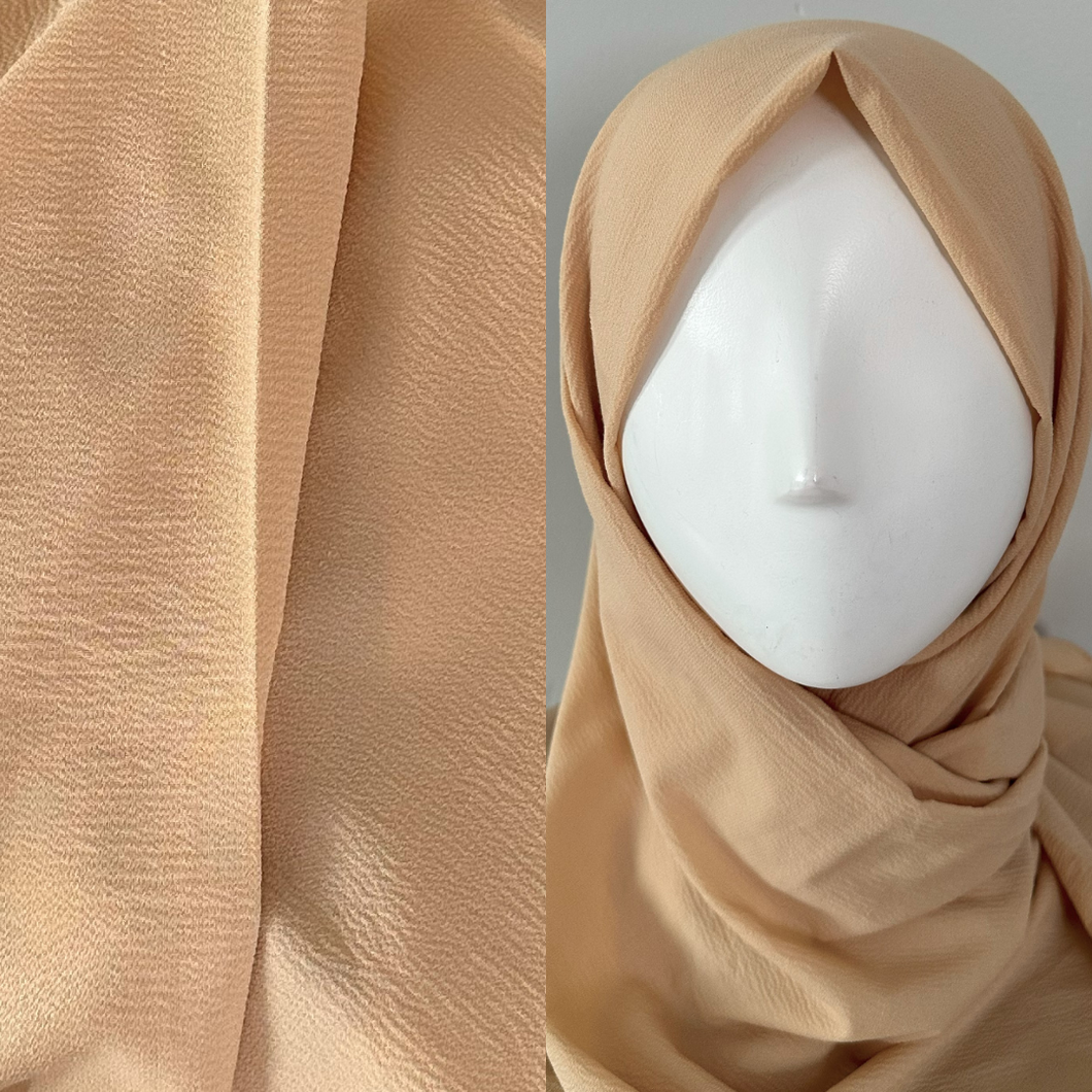 Light Crepe Scarves- Defne- Sesame