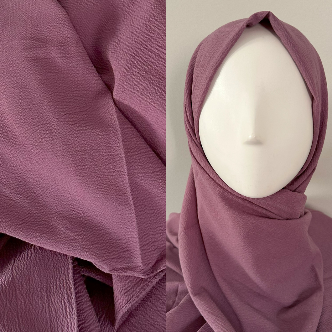 Light Crepe Scarves- Defne- Violet