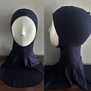 Full Coverage Hair & Neck Covers- Navy Blue