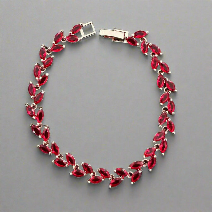 Bracelets- Red Zirconia