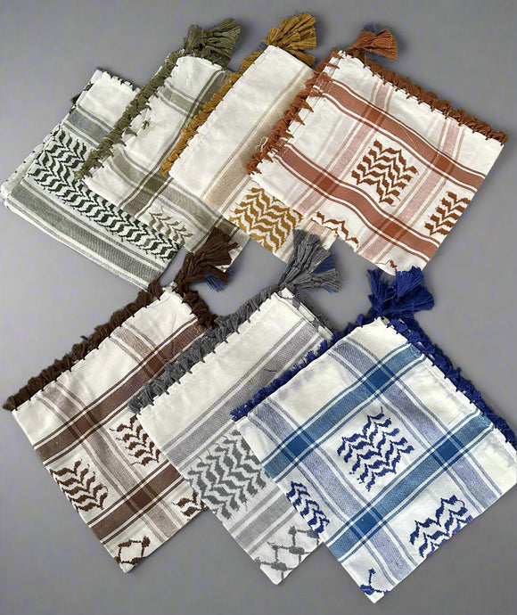 Keffiyeh Scarves- Coloured