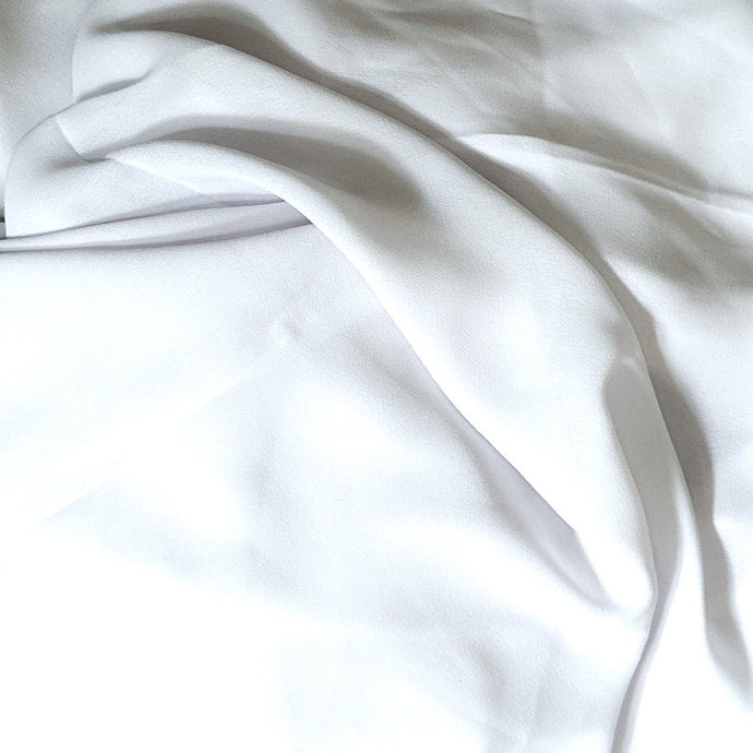 Chiffon/Crepe Scarves- Milenda- White
