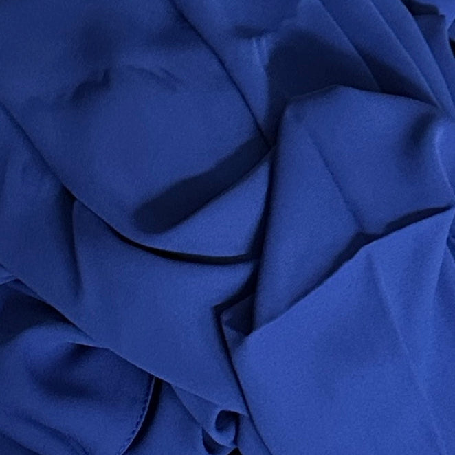 Chiffon/Crepe Scarves- Milenda- Cobalt Blue