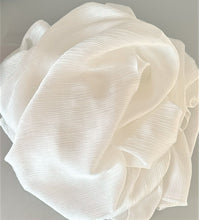 Load image into Gallery viewer, Crinkle Scarves- Silk - Off White