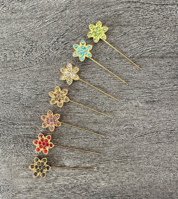 Flower Scarf Pins