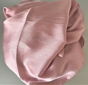Crinkle Scarves- Silk- Soft Pink