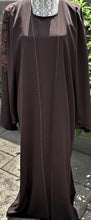 Load image into Gallery viewer, Abaya 3 Piece Set- Ruya- Brown