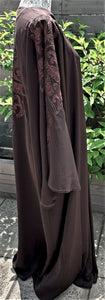 Abaya 3 Piece Set- Ruya- Brown