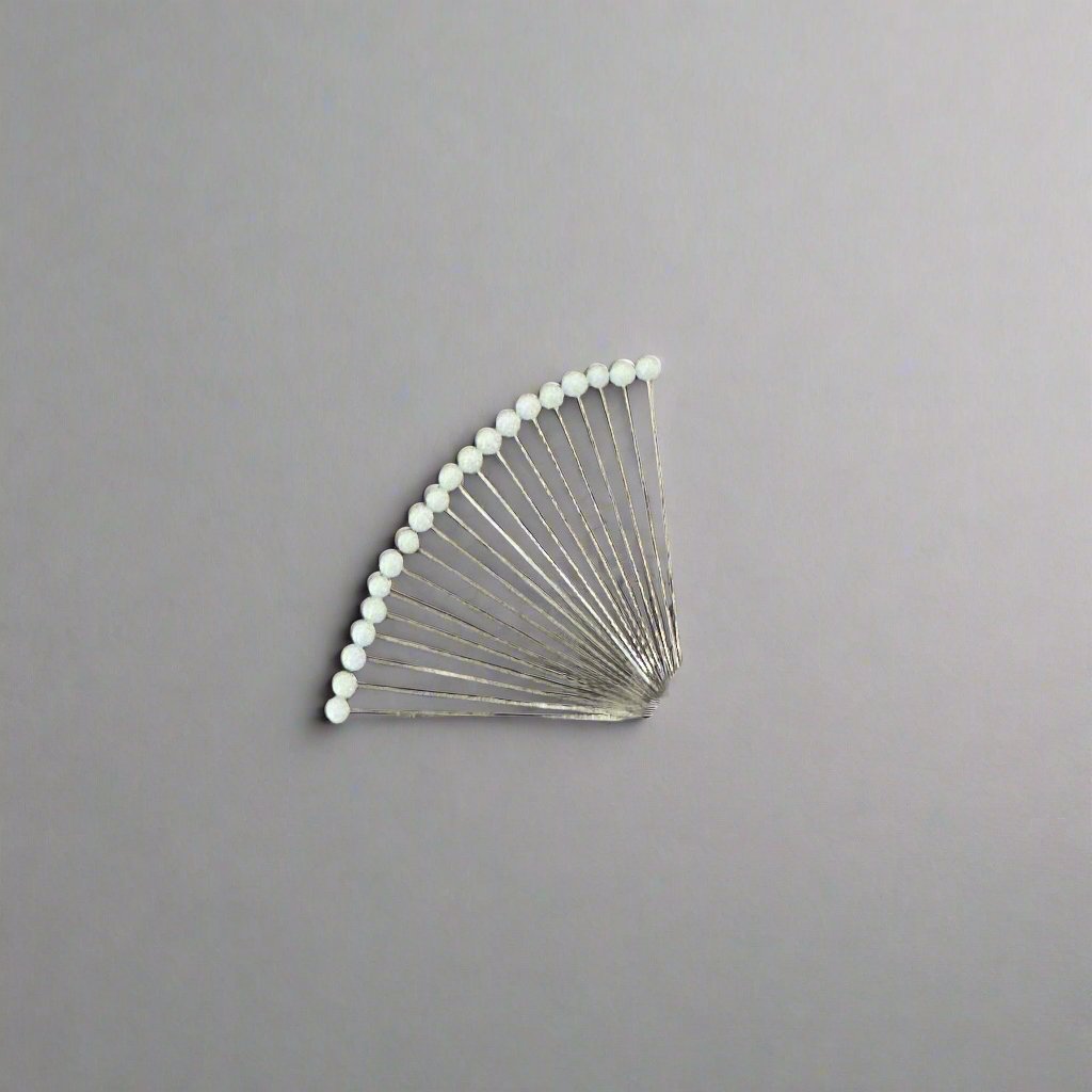 Small White Tip Scarf Pins