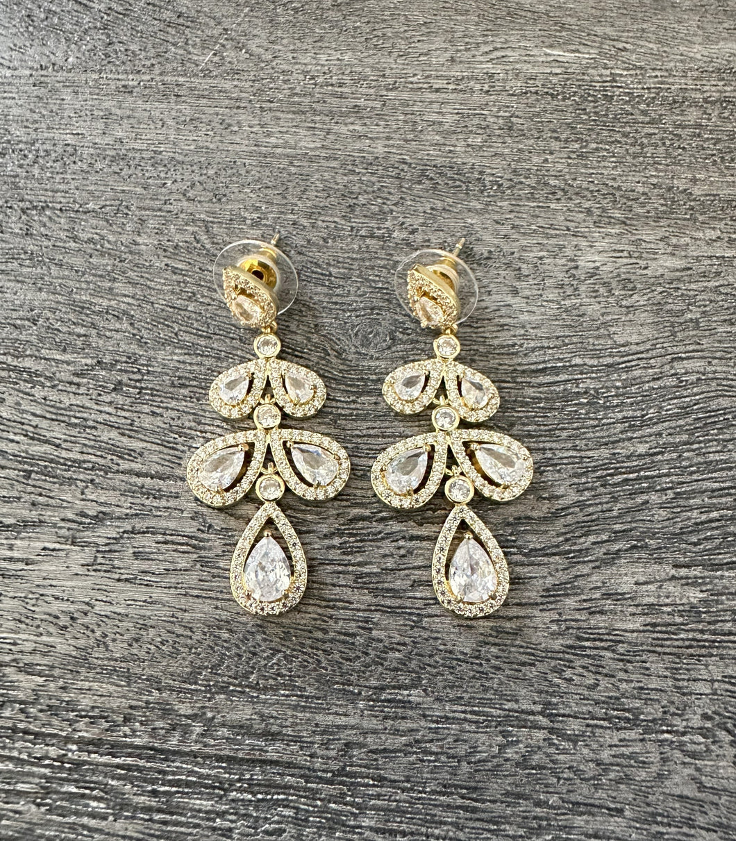 Earrings - Water Drop- Gold