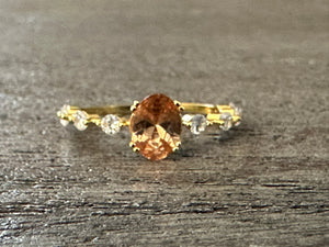 Gold Plated Rings- Peach