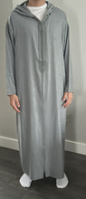 Load image into Gallery viewer, Luxurious Hooded Moroccan Jellabas- Essaouira- Grey
