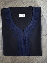 Load image into Gallery viewer, Moroccan Thobes- Casablanca - Midnight Blue