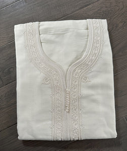 Moroccan Thobes - Casablanca- Cream