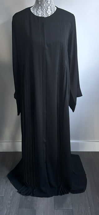 Premium Abayas-Pleated - Black