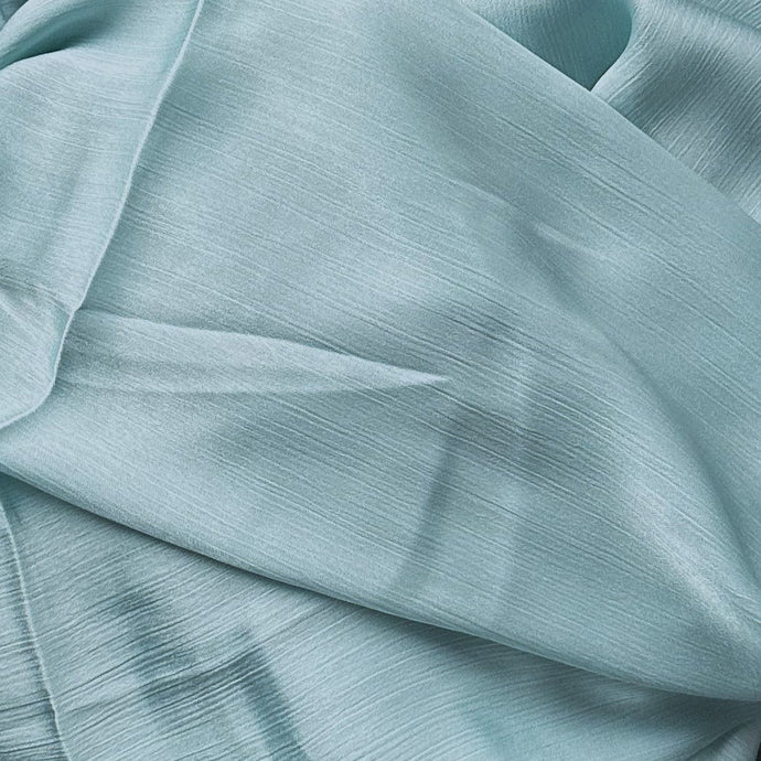 Foulards froissés- Soie- Aqua clair