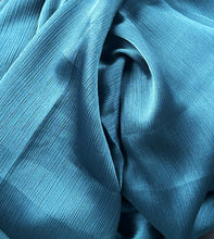 Load image into Gallery viewer, Crinkle Scarves - Silk- Blue Teal