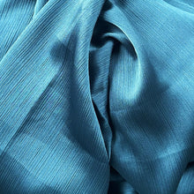 Load image into Gallery viewer, Crinkle Scarves - Silk- Blue Teal