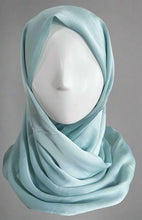 Load image into Gallery viewer, Crinkle Scarves- Silk- Light Aqua