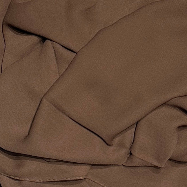 Chiffon/Crepe Scarves- Milenda- Walnut