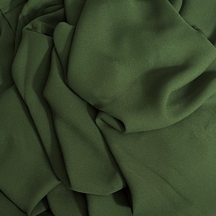Chiffon/Crepe Scarves- Melinda- Forest Green