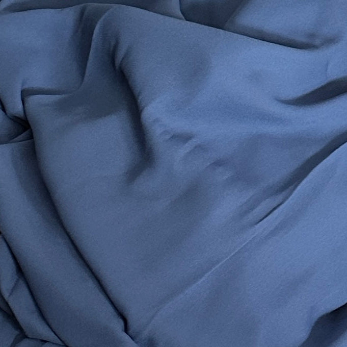 Chiffon/Crepe Scarves- Melinda- Cornflower Blue
