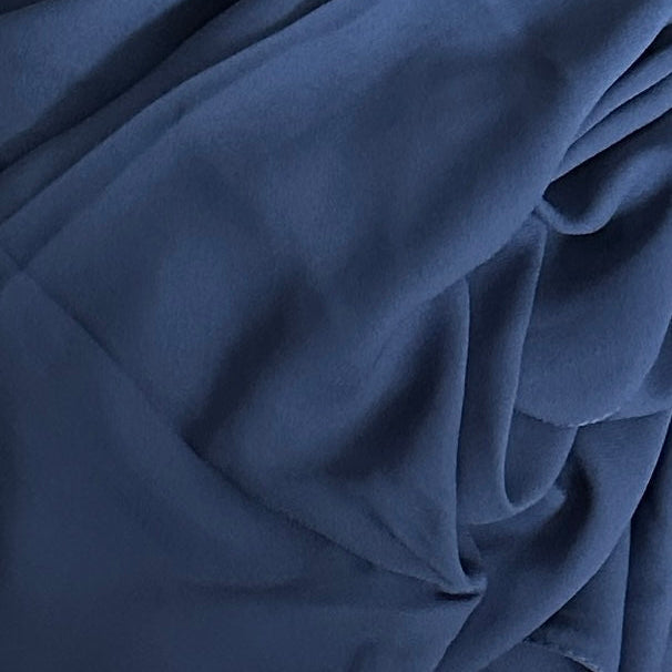 Chiffon/Crepe Scarves- Melinda- Steel Blue