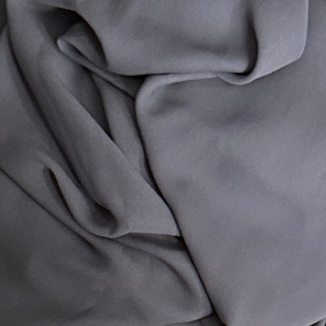 Chiffon/Crepe Scarves- Melinda- Steel Grey