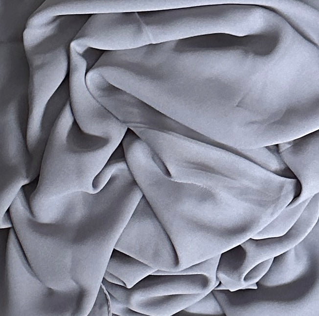 Chiffon/Crepe Scarves- Milenda- Grey