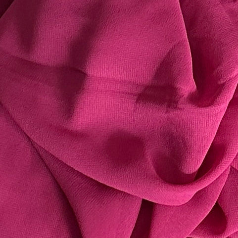 Chiffon Scarves- Plain -Cerise