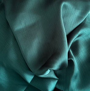 Crinkle Scarves- Silk - Emerald Green