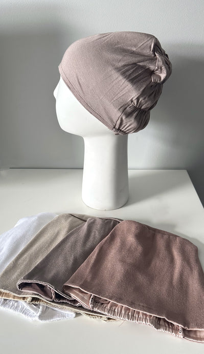 Satin lined Scarf Undercaps