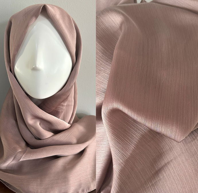 Foulards froissés - Soie - Blush doux